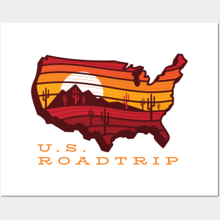 US Roadtrip Posters and Art